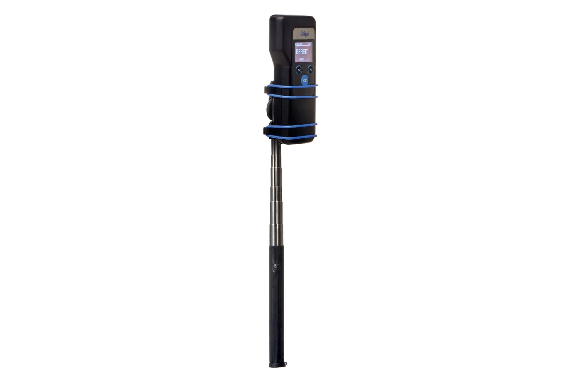 Alcotest 6000 with selfie stick adaption creates even more space between user and test subject
