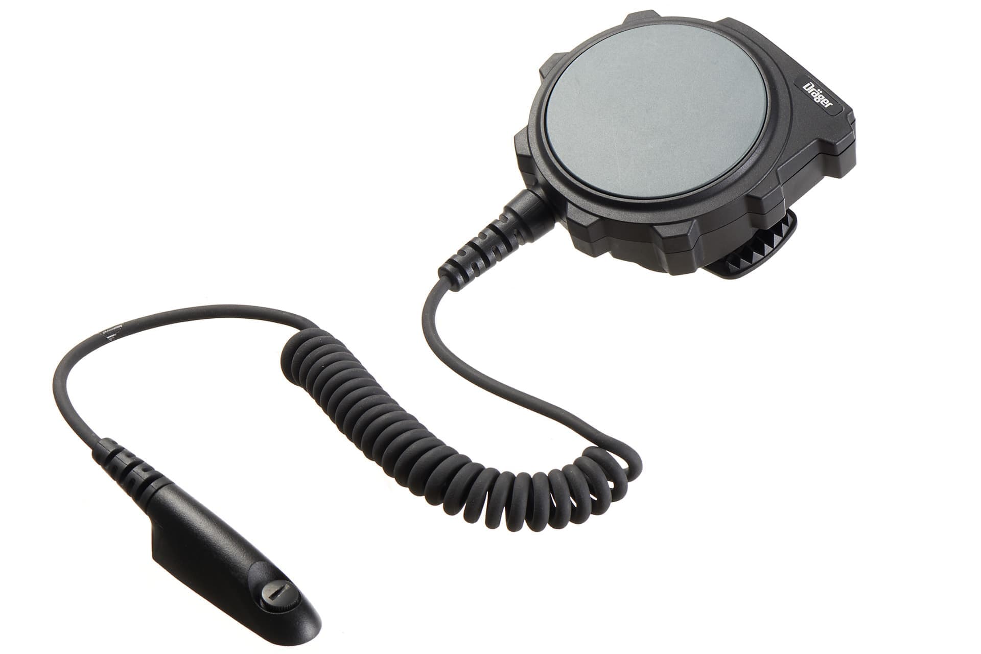 The control unit with large Push-To-Talk button has a tough and robust design. Specially designed for usage with chemical protective suits.