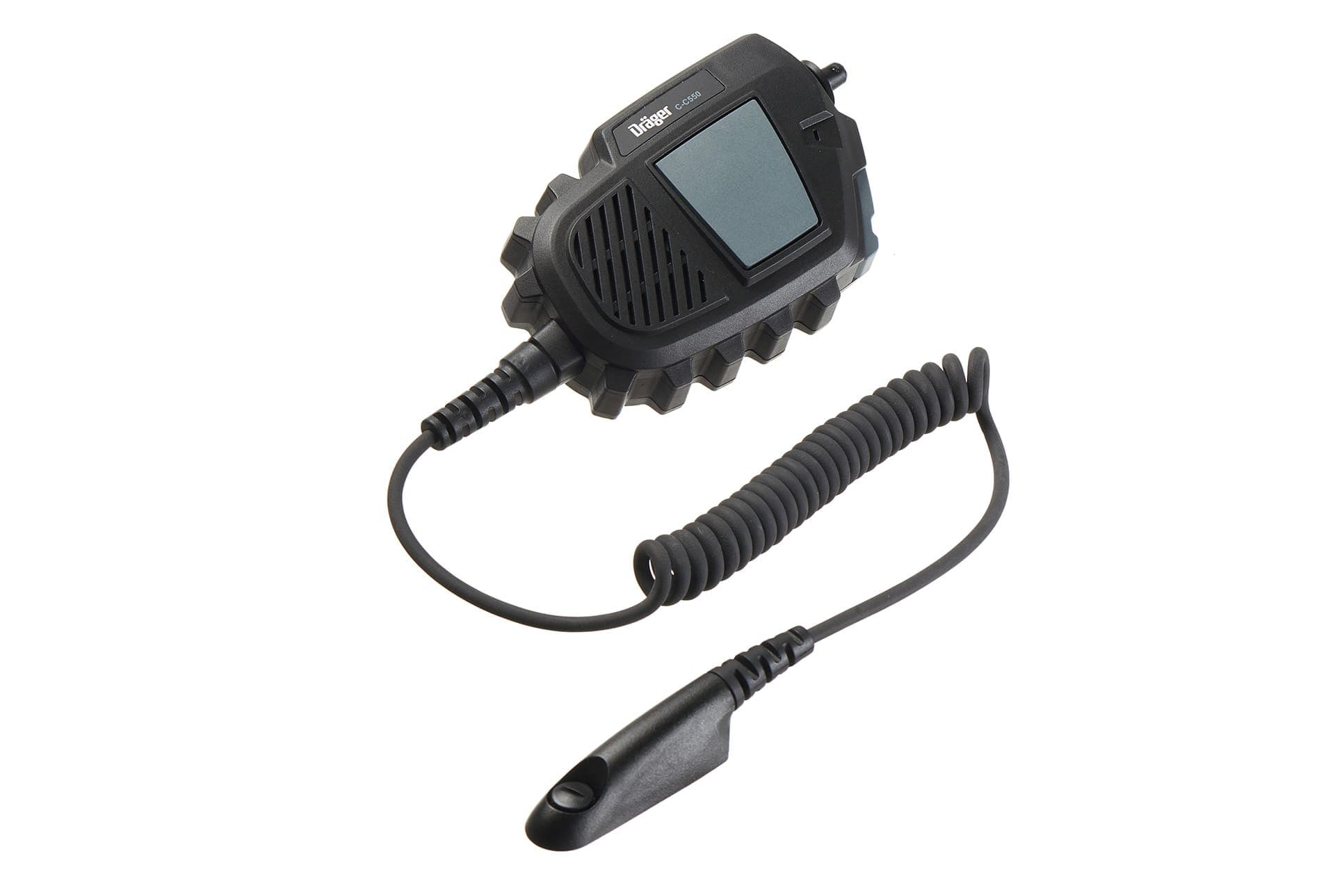 A control unit for the tactical transmitter with integrated loudspeaker and microphone can be hooked up to a number radio models.