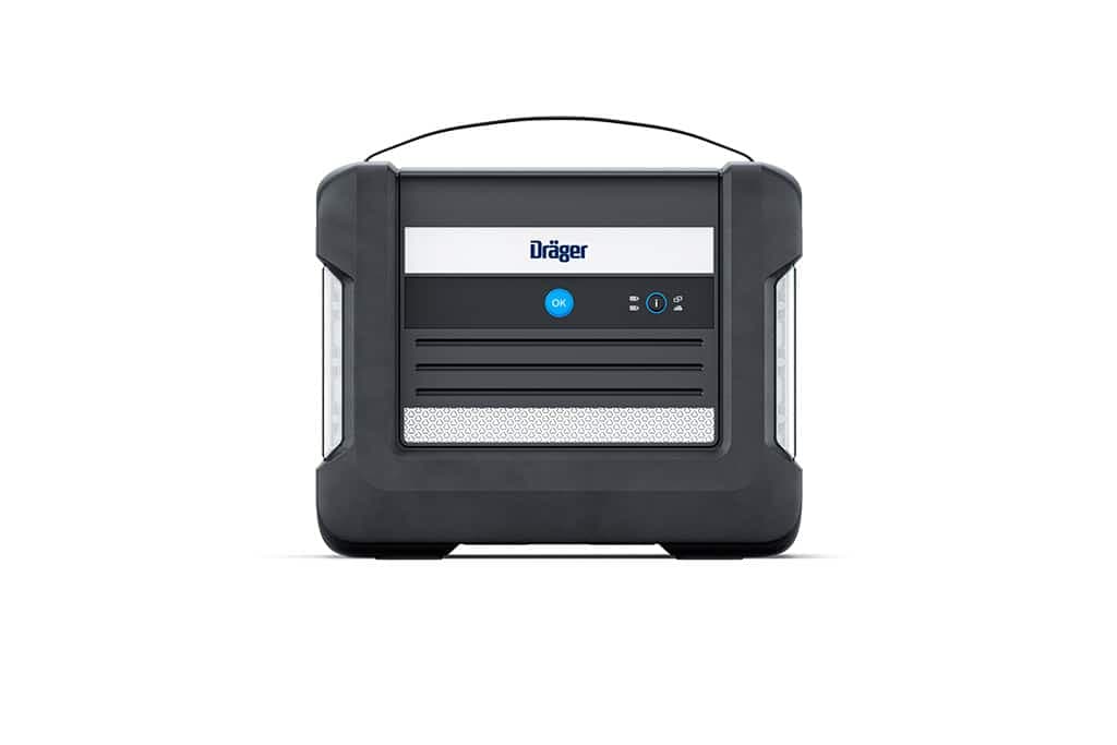 The Ex-protected gateway can be carried with a belt or installed on the wall with a bracket. With an additional tripod it can alternatively be set up mobile.