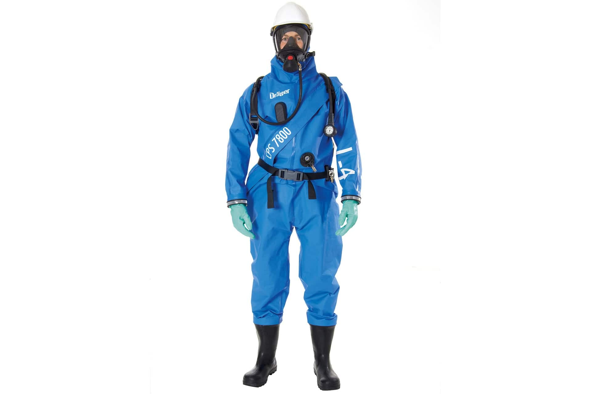 The hazmat suit CPS 7800 offers protection against many differenct chemicals. It features a front zipper for easy donning and doffing.
