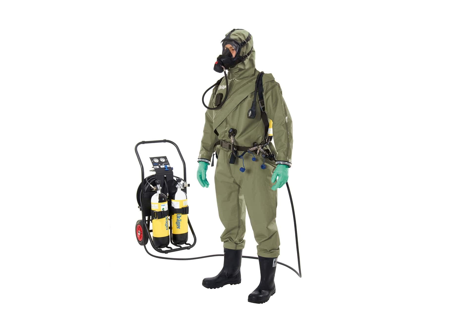 Dräger CPS 7800 olive Hazmat Suits