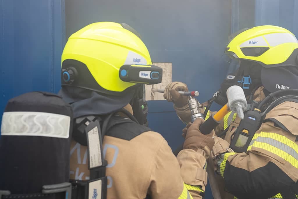 Usage of an extinguishing lance in the GFC 3000