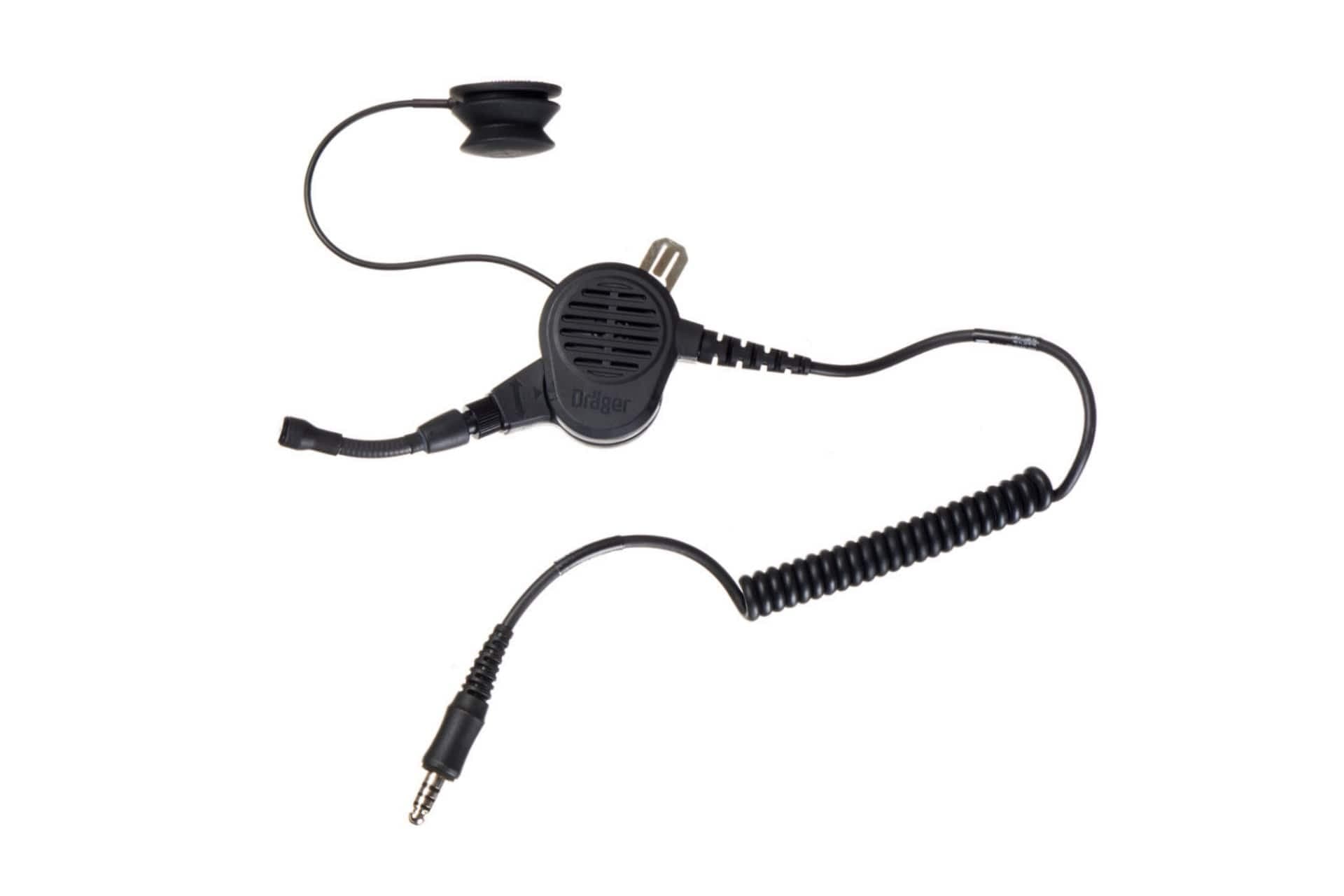 Dräger HPS-COM dual with short mic and skull mic