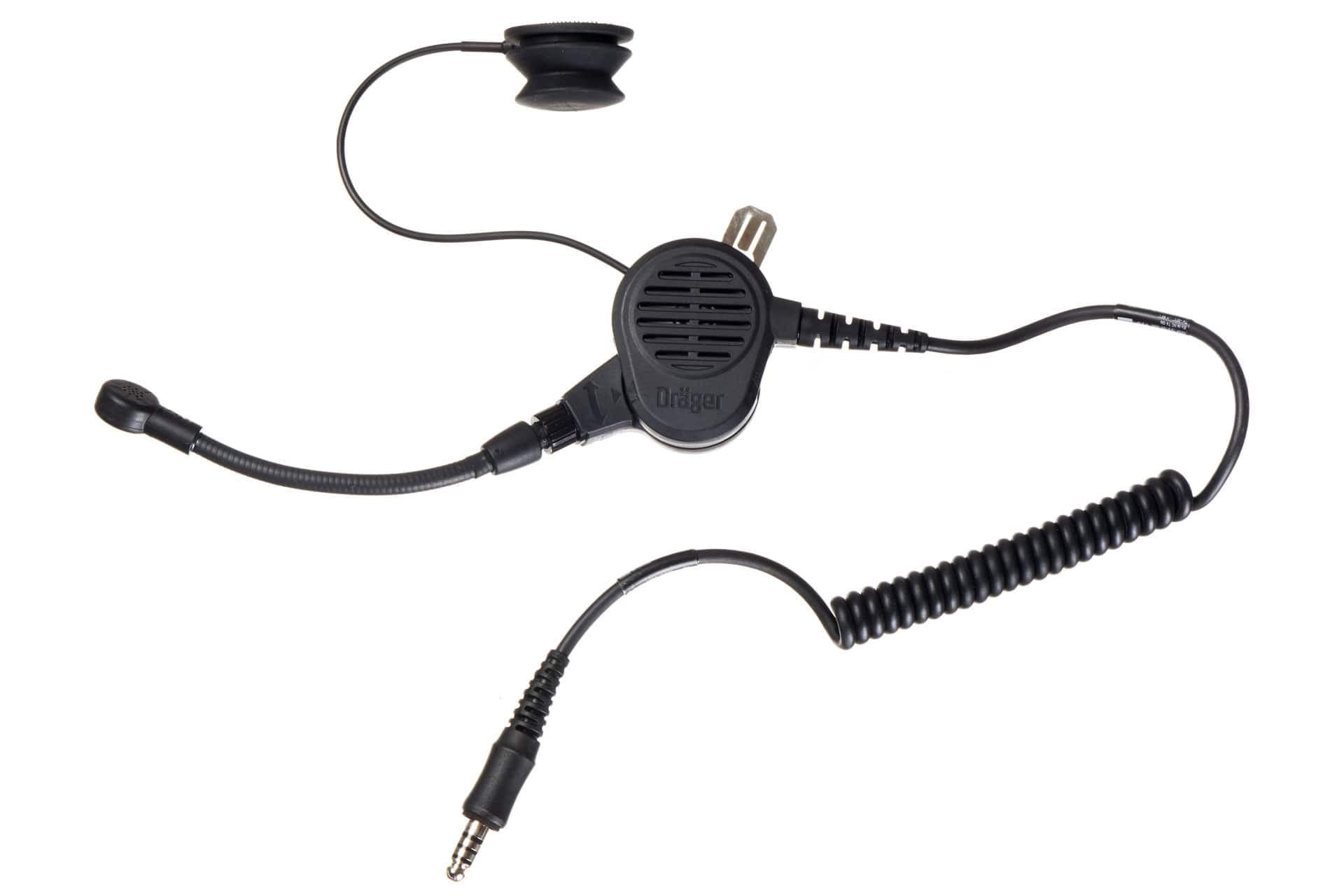 Dräger HPS-COM dual with Boom mic and skull mic