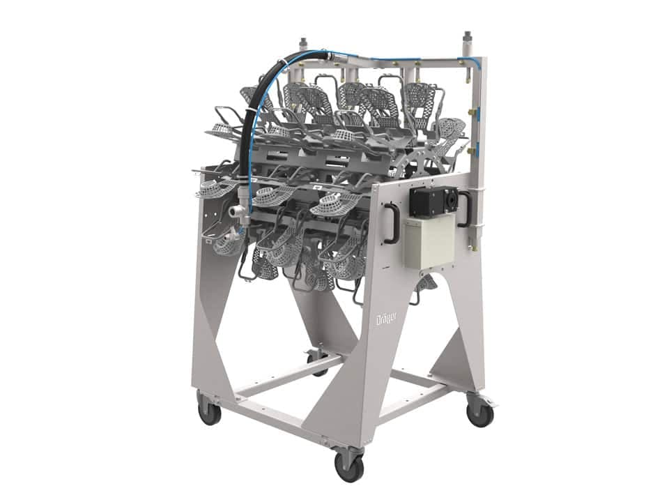 Mask rack - rack trolley for 30 masks