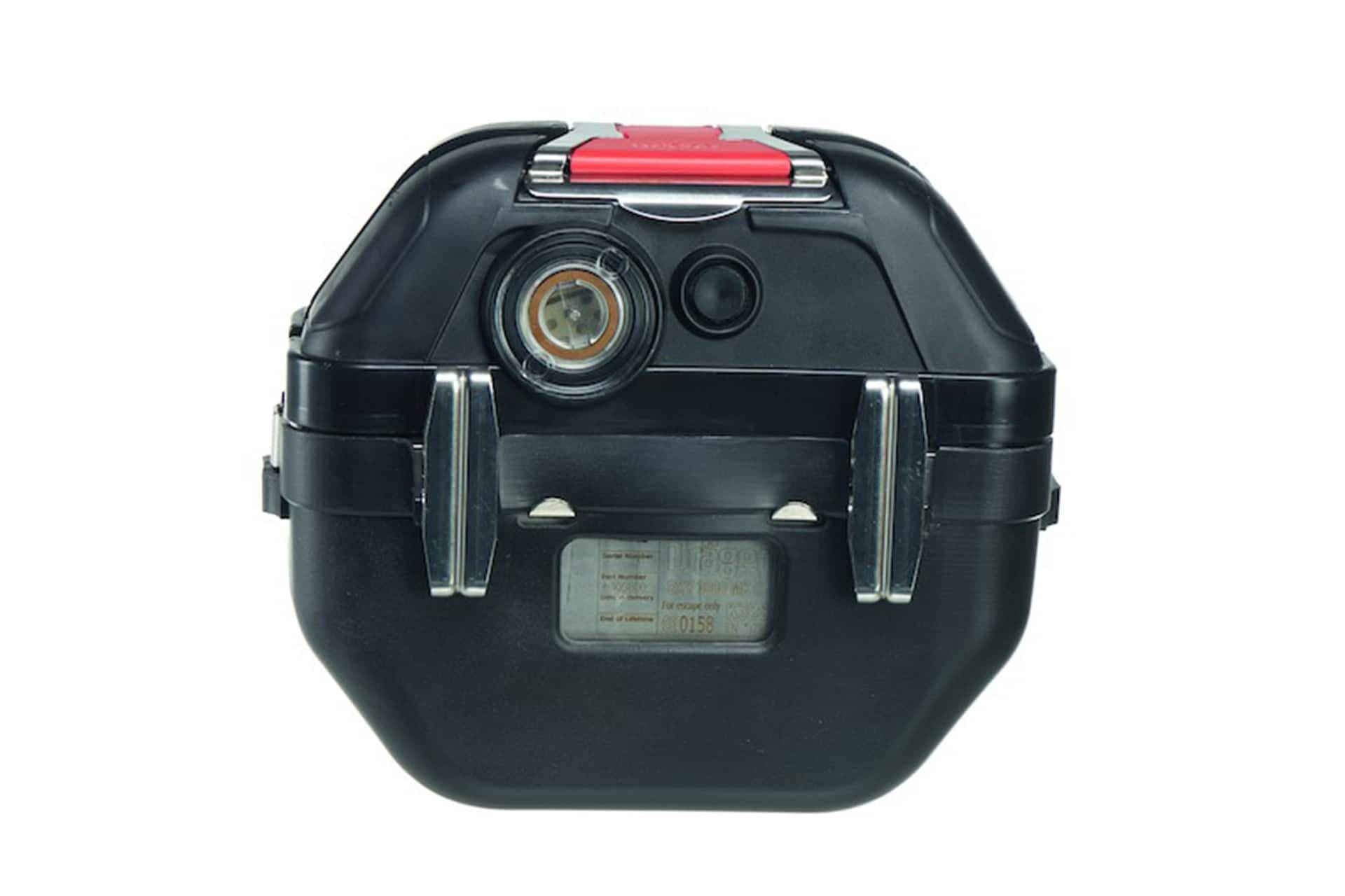 Oxygen self-rescuer in robust housing