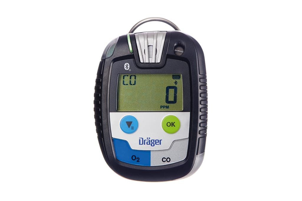 The dual sensor convert the single-gas monitor into a two-gas detector.