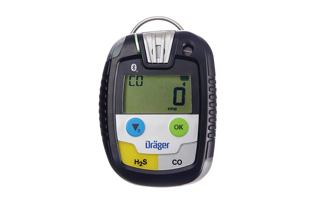 The Pac 8500 can be equipped with a a dual sensor of hydrogen sulphide and carbon monoxide.