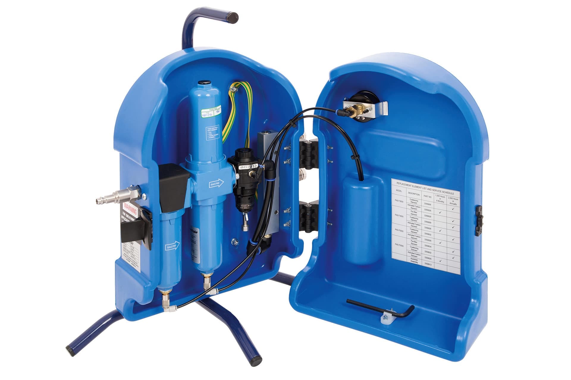 The Dräger PAS filters reliably clean air, e.g. from an existing high-pressure network