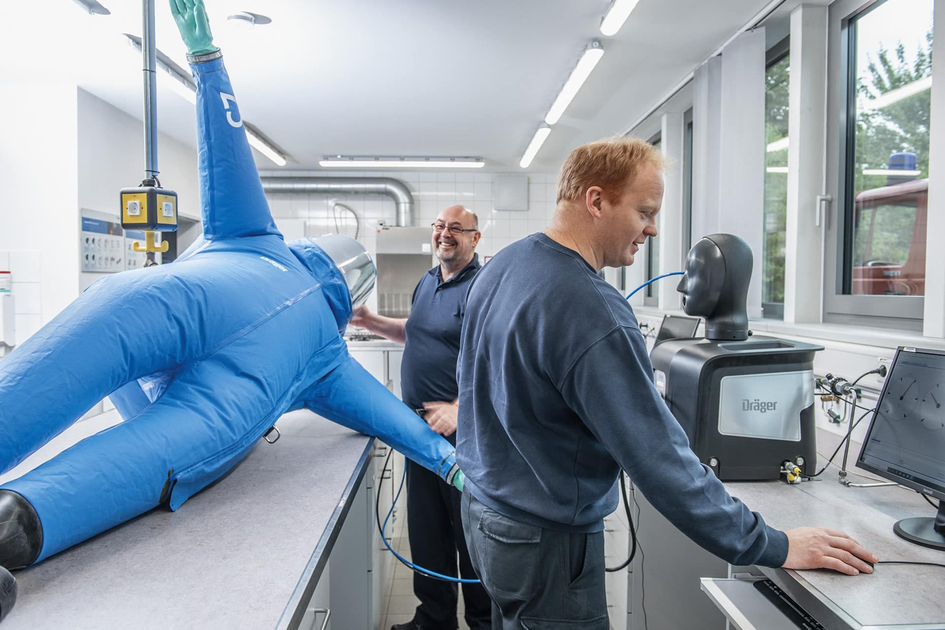 Testing of Dräger CPS 7900 with Dräger Quaestor 6000