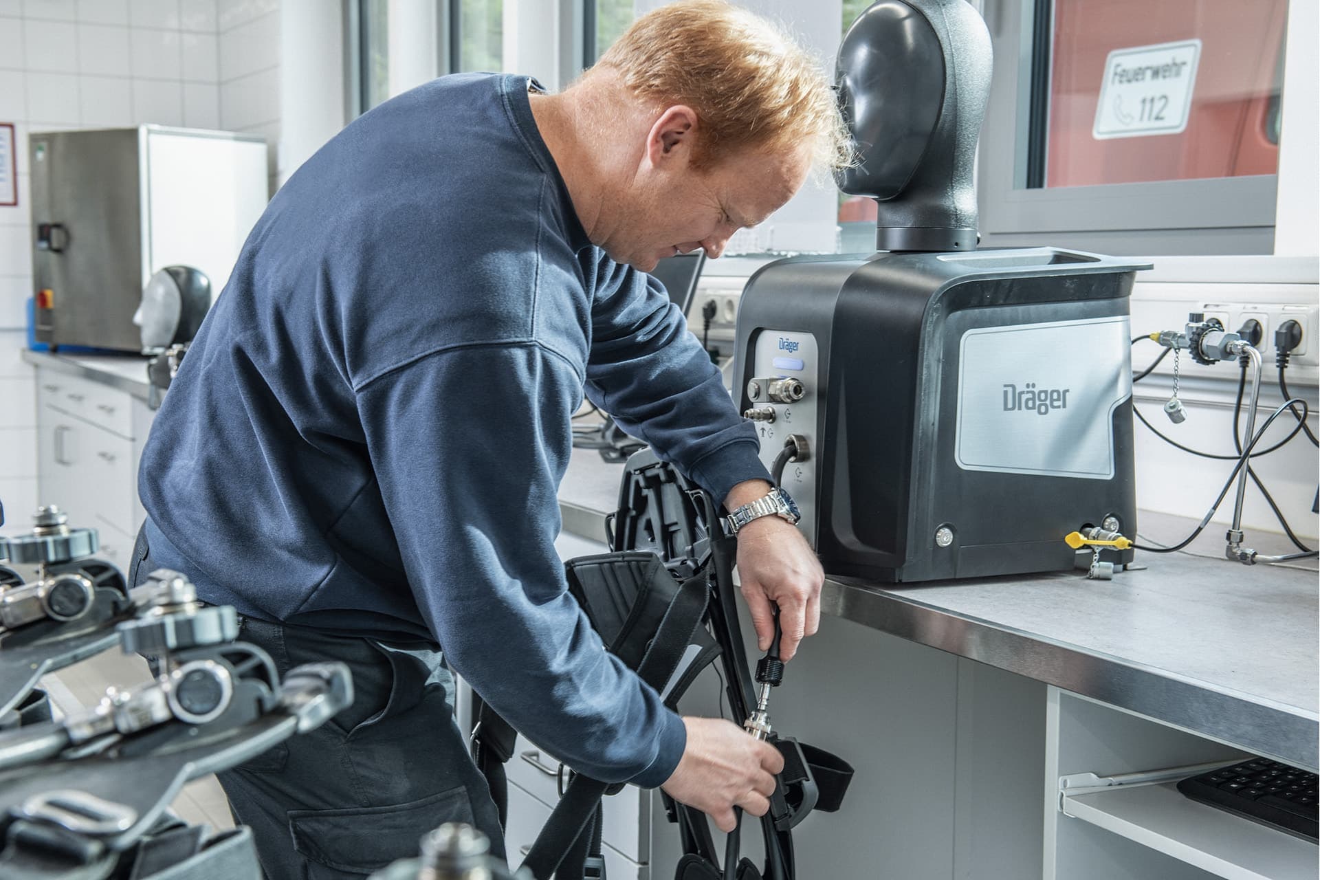 Testing of Dräger PSS AirBoss with Dräger Quaestor 8000