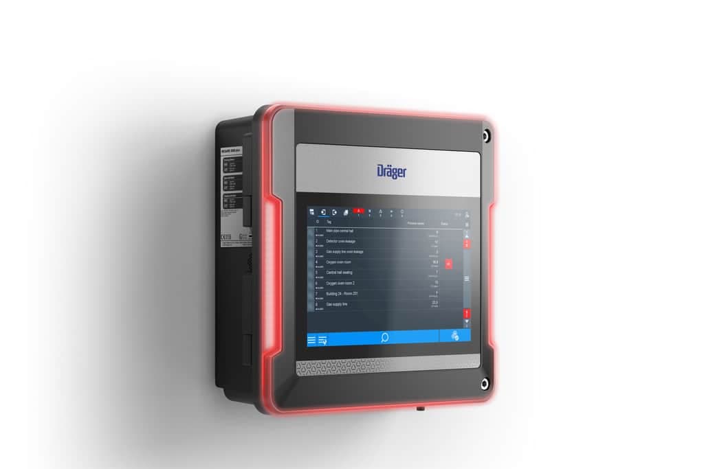 Dräger REGARD 3000 plus signalling a gas alarm