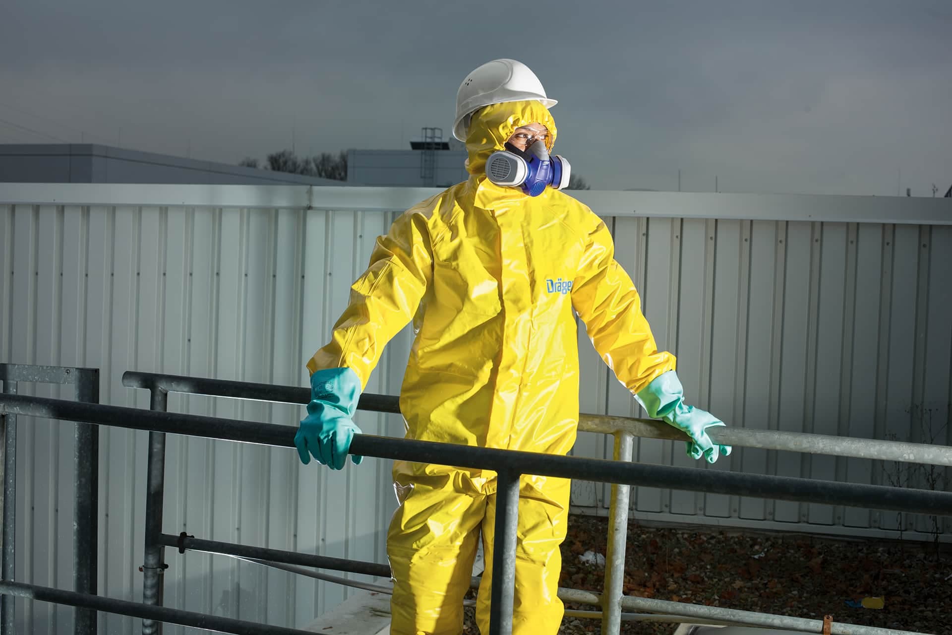 The lightweight hazmat suits offer a high degree of comfort.