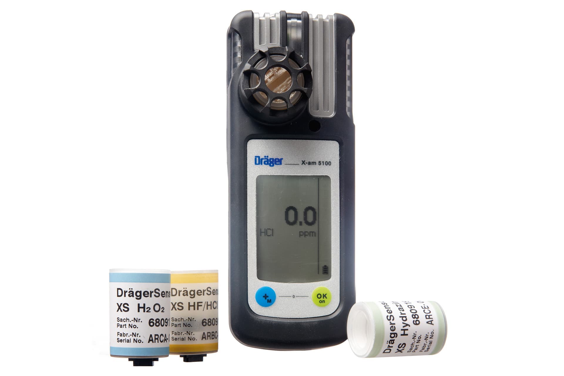 With the single-gas monitor you can detects HF, HCl, H2O2 or hydrazine.