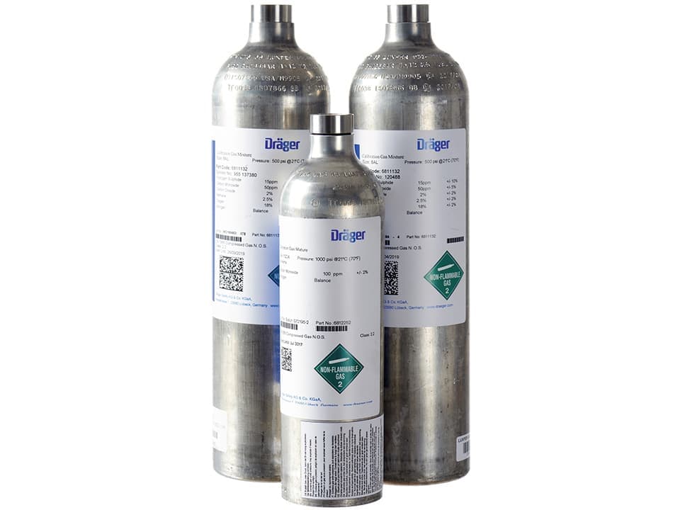 Calibration and Bump Testing - Calibration gas and accessories