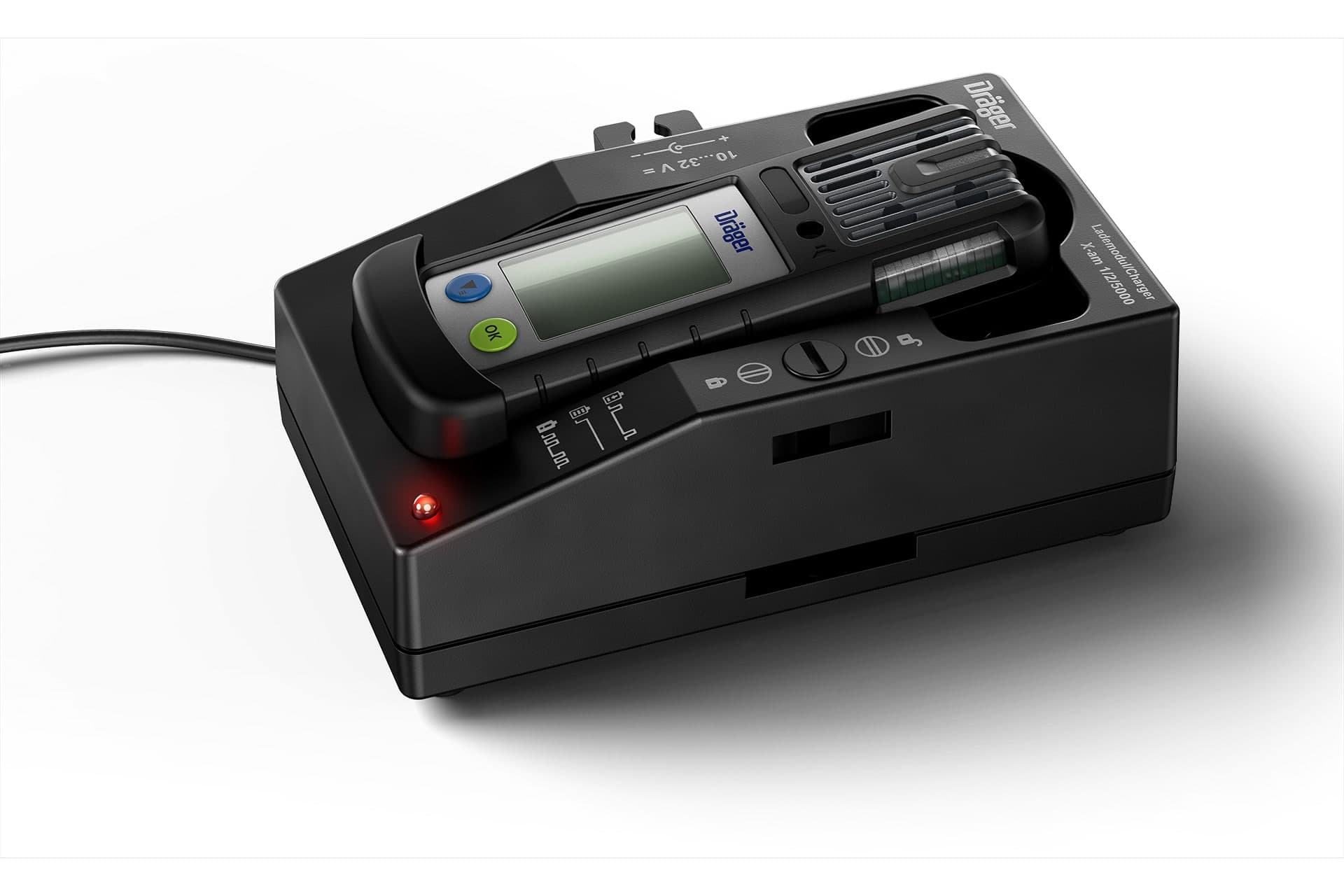 The X-am® 5800 features a charger with an in-truck charging option and is scalable up to 20 connected charging cradles.