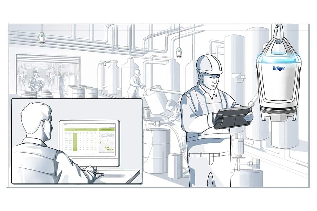 The IoT solution supports you not only in preventing damage, but also in optimising production processes or the loss of resources.