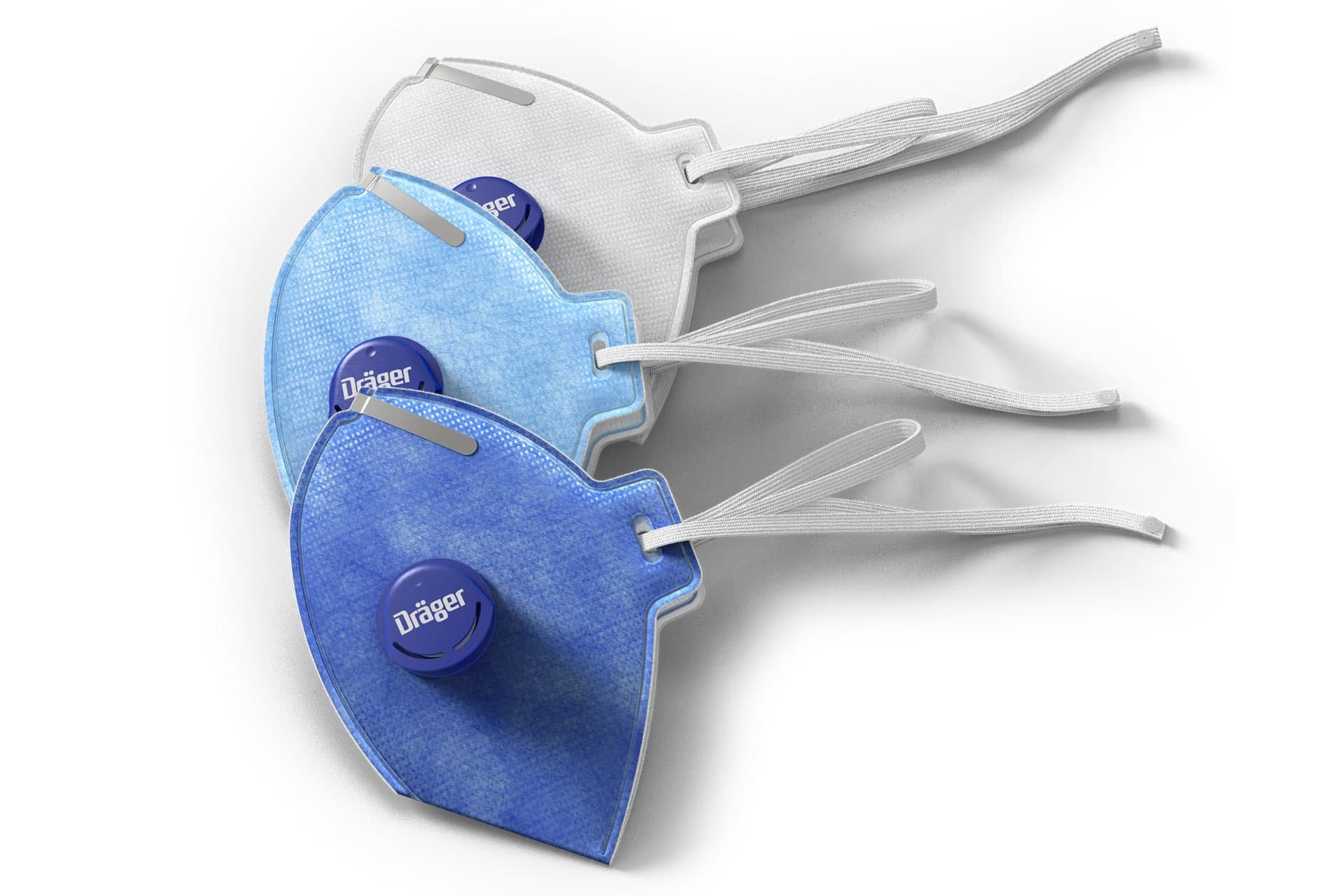 Three different protection classes are offered: FFP1, FFP2, FFP3. In addition, special odour stopping mask versions are available.