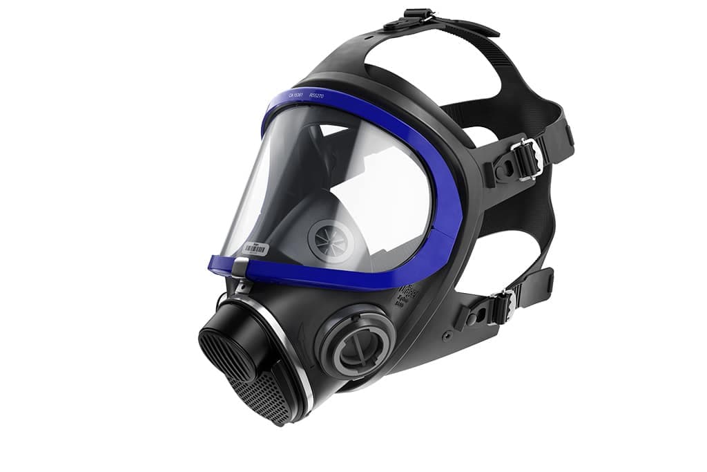The full face respirator X-plore 5500 is used in the chemical, metal, or automotive industries, ship building, and many more.