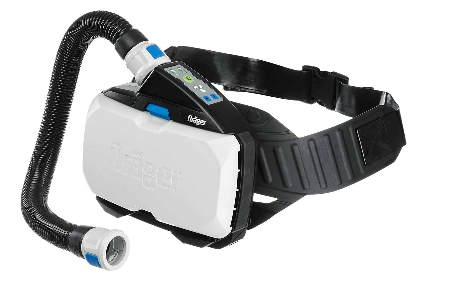 Dräger X-plore 8000 filters are available as particle, gas and combination filters, and are used with the X-plore 8000 PAPR system.