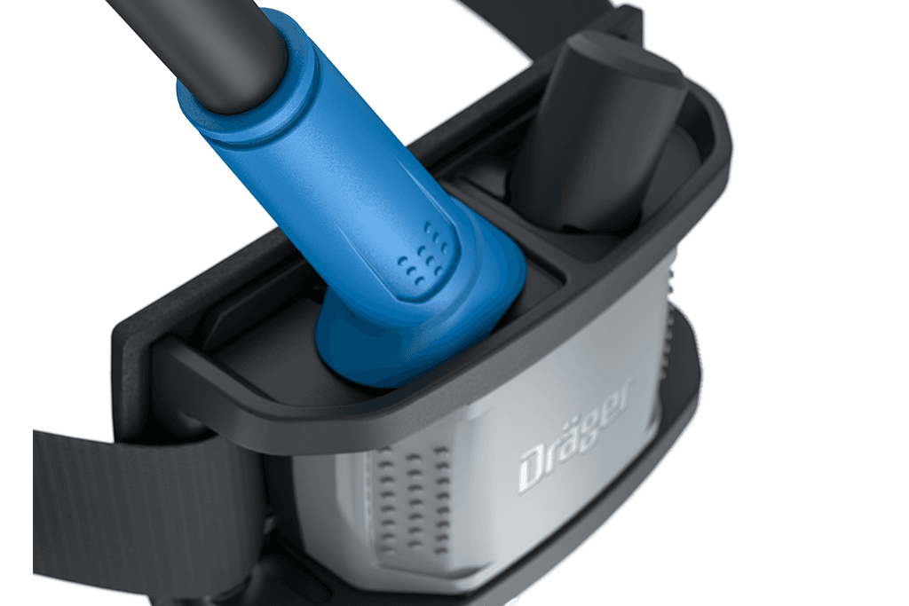 The belt units include a protected flow-adjust to increase the airflow for added wearer comfort. For even more safety, a whistle warning unit sounds in case of insufficient air supply.