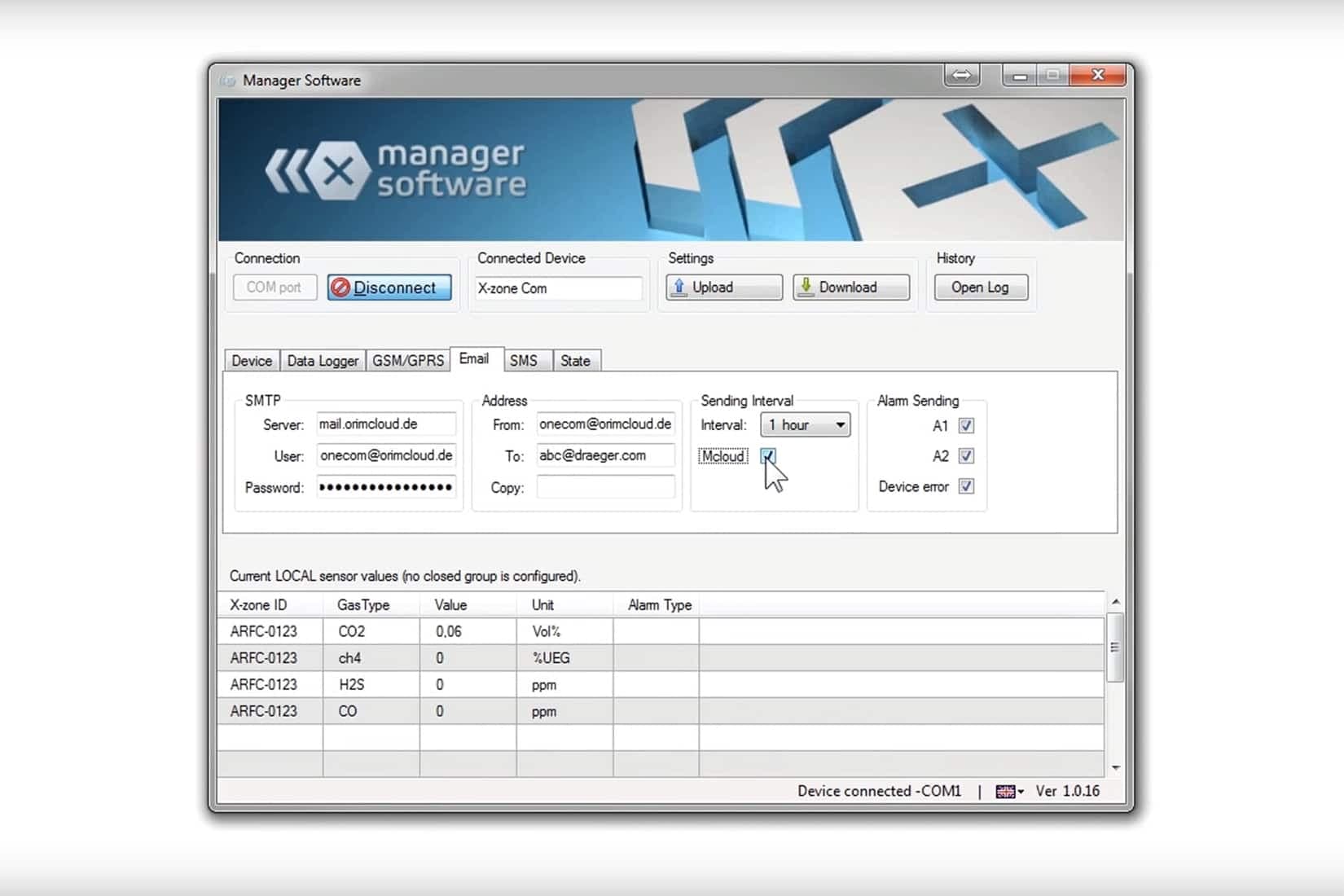 Dräger X-zone 5500 Area Gas Monitoring